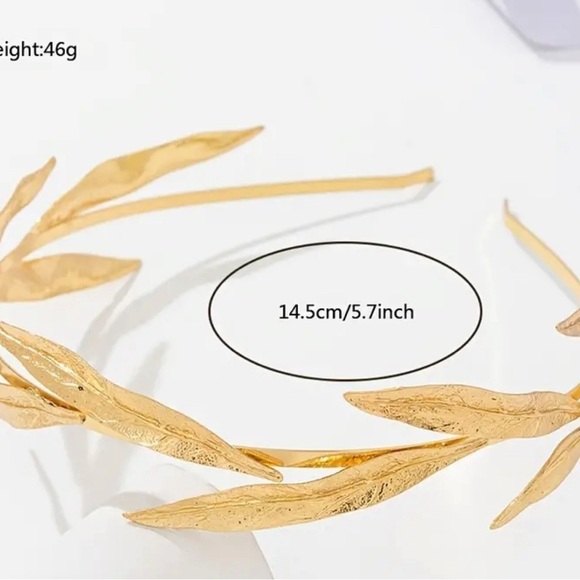 New Gold Leaf Headband Bridal ✨✨✨?? Elegant main image 8